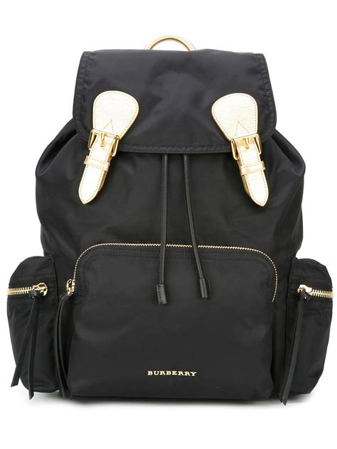 burberry black and gold backpack|Burberry backpack outlet.